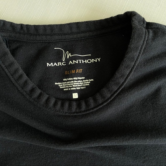 MARC ANTHONY slim fit long sleeve shirt men’s M - Picture 4 of 10